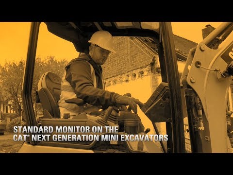 Standard Monitor on the Next Generation Cat® Mini Excavators